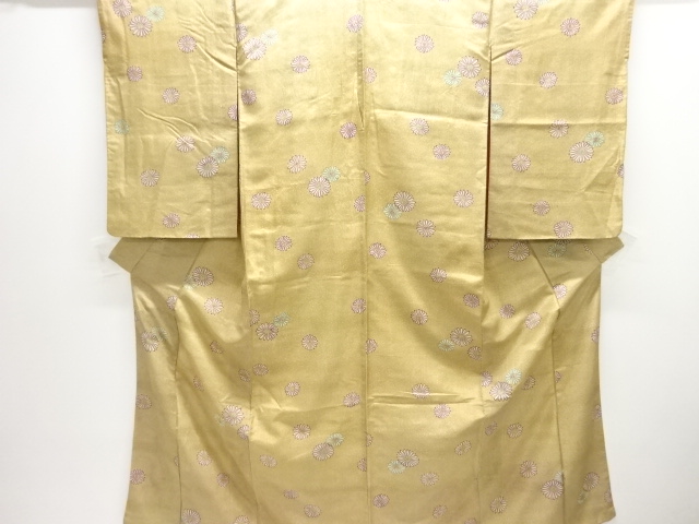 アンティーク　花模様着物